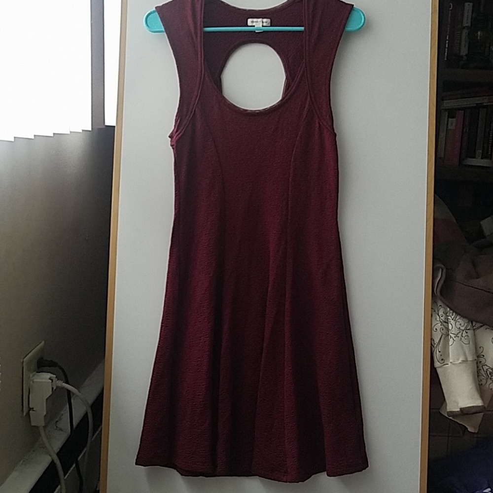 Utban Outfitters wine red semi-formal dress